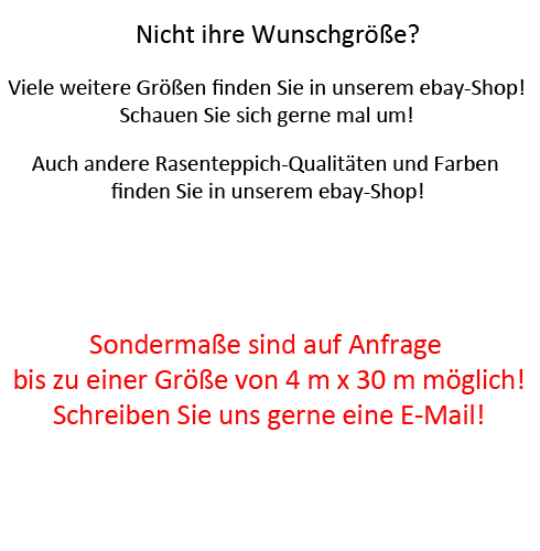 Rasenteppich Kunstrasen 25 mm Tuftrasen Gras 200x330 cm NEU | eBay